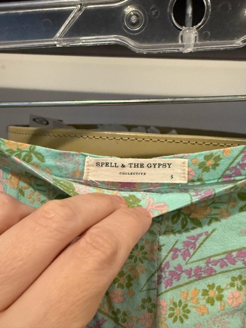Spell City Lights Maxi Skirt - Sage - Picture 4 of 5